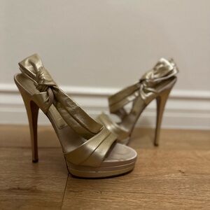 Casdei gold heels